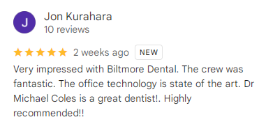 Biltmore Dental Center customer review