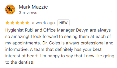 Biltmore Dental Center customer review